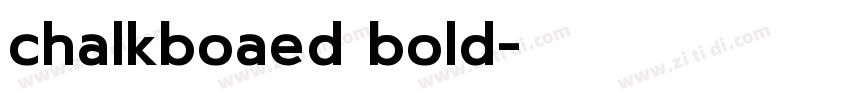 chalkboaed bold字体转换
